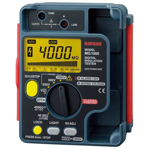 Digital Insulation Tester Dustproof + Splashproof IP54 Design